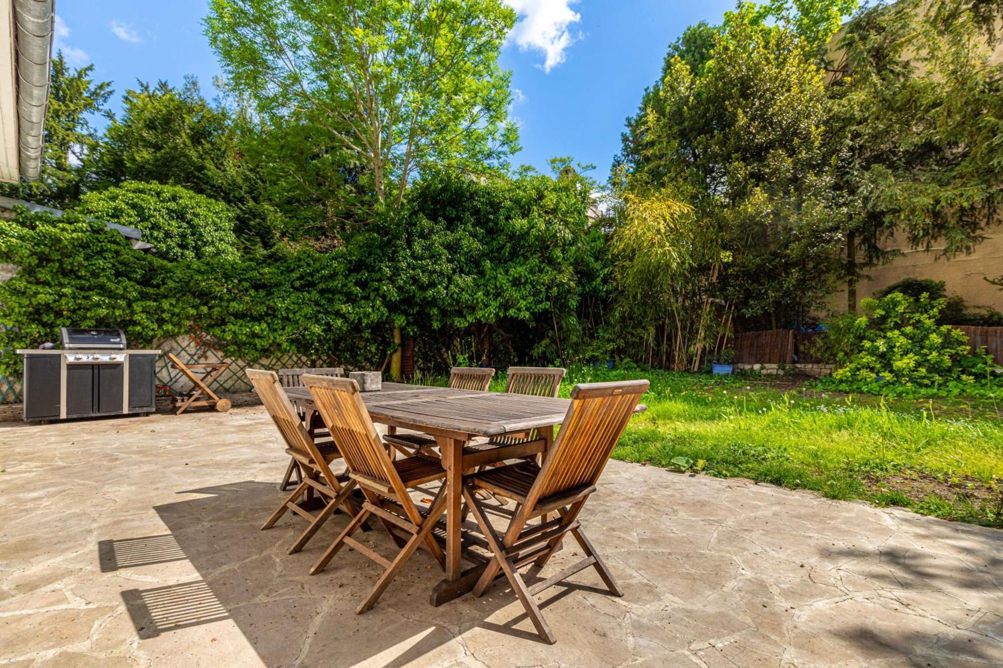 Grand & Classy Apartment With Private Garden, Villa Des Ammonites Meudon Exterior photo